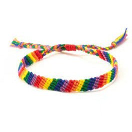 Regnbueshop - Pride armbånd Håndflettet - Accessories