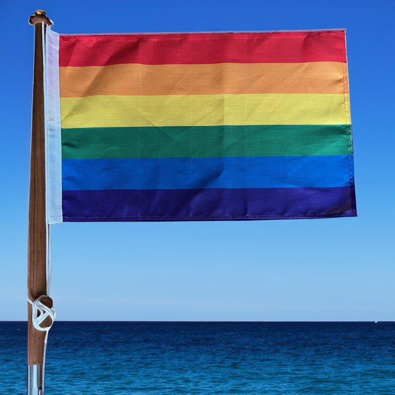 Regnbueshop - Pride Båt Flagg Liten - Flagg