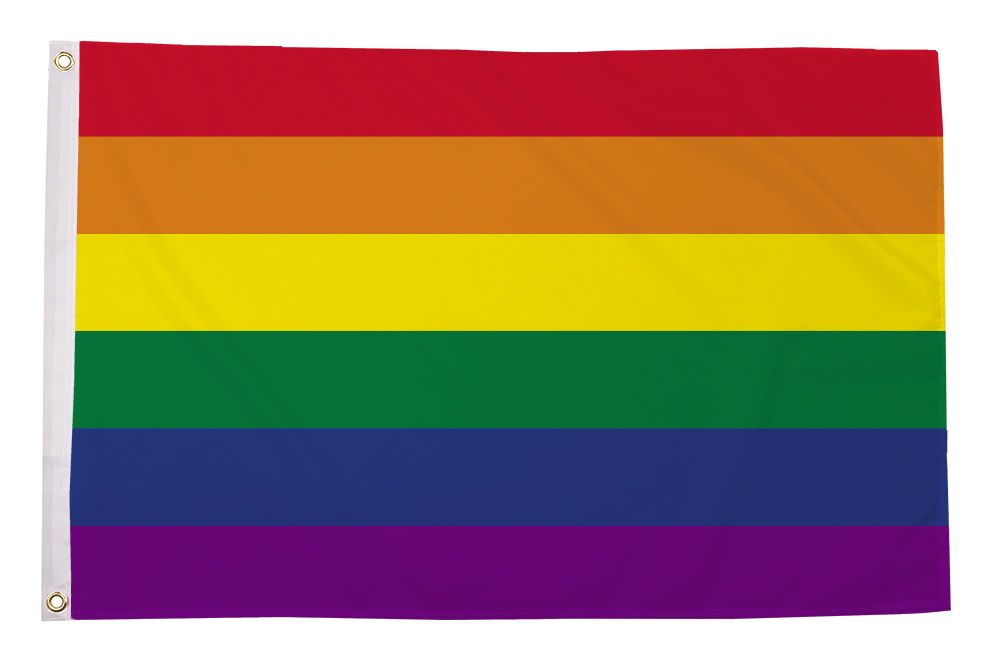 Regnbueshop - Regnbueflagg Nylon 90x60 cm - Flagg