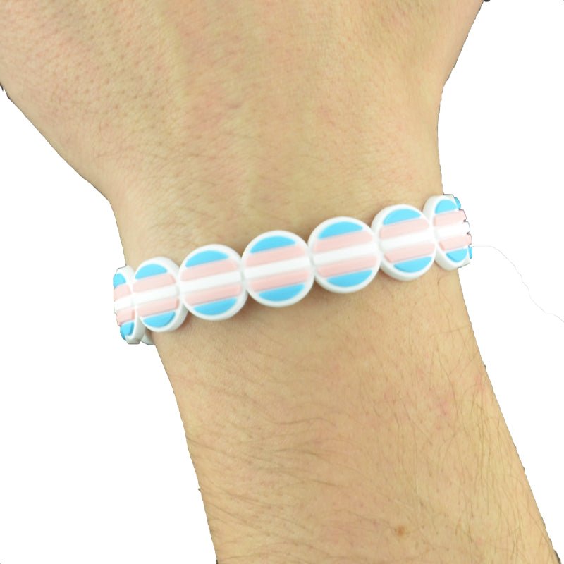 Regnbueshop - Trans Pridearmbånd Silikon - Accessories