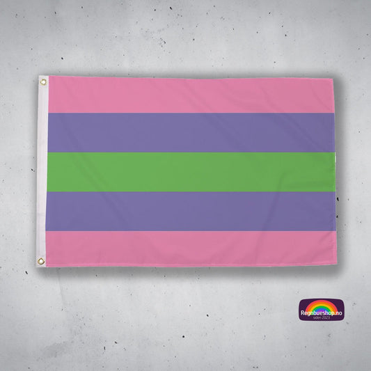 Regnbueshop - Trigender Pride flagg 90x150 cm - Flagg