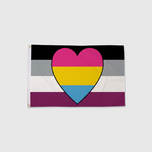 Asexual/Panromantic Pride Flagg 90x150 cm