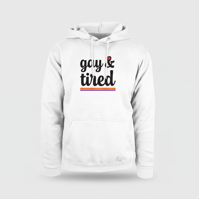 Hettegenser Unisex Gay And Tired