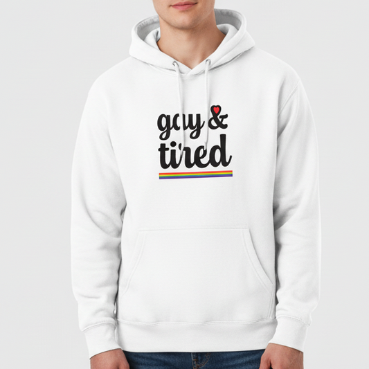 Hettegenser Unisex Gay And Tired