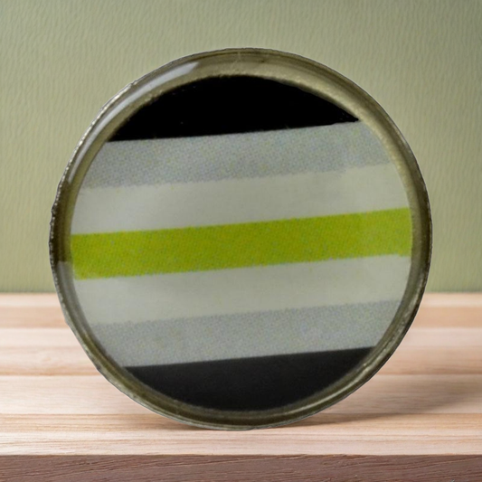 Agender metallpin