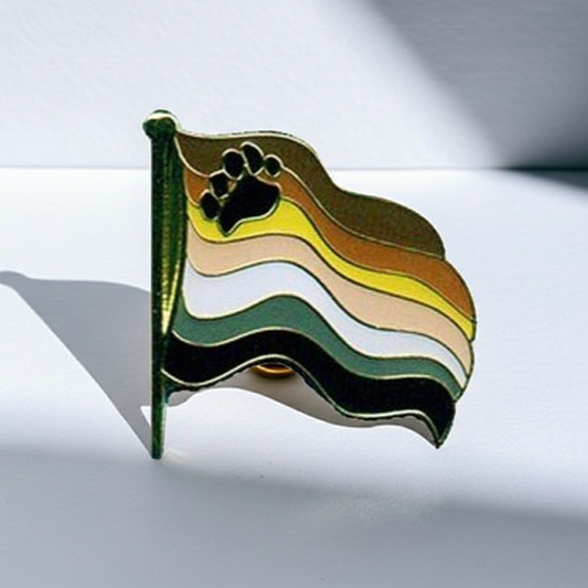 Bamse flagg Pride  metallpin
