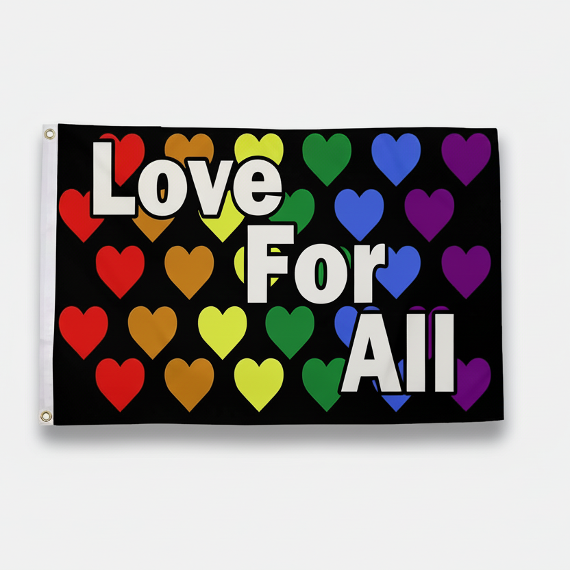 Love for All Regnbue flagg 90x150 cm