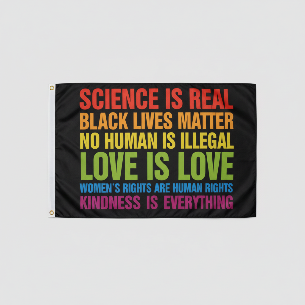 Science Is Real Blm Flagg 90x150 cm