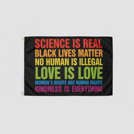 Science Is Real Blm Flagg 90x150 cm