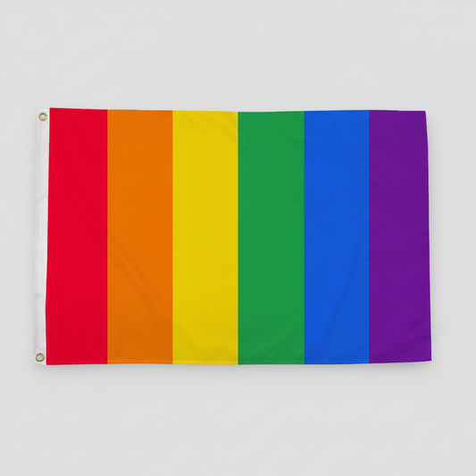 Vertikal Regnbue flagg 90x150 cm