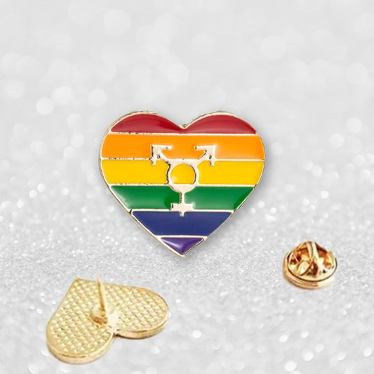 Regnbueshop - Hjerte Pin 1 - Accessories
