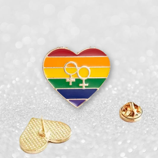 Regnbueshop - Hjerte Pin 9 - Accessories