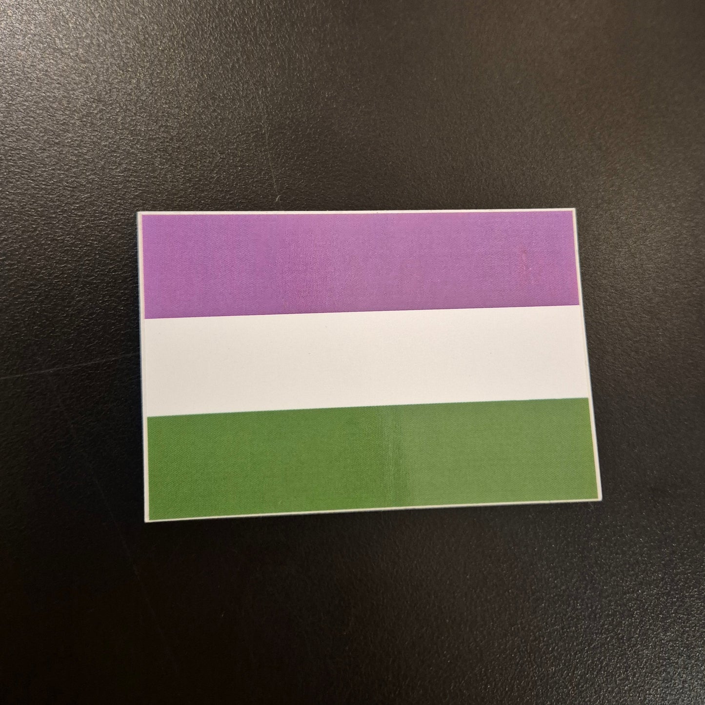 Klistremerke GenderQueer Pride 7,5 cm