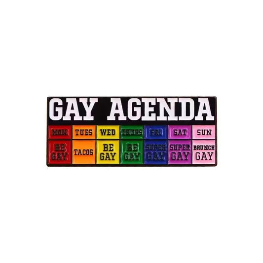 Gay Agenda Pride Pin