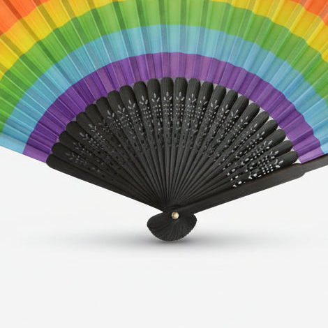 Vifte Regnbue Bambus