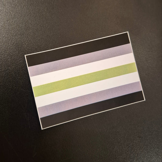Klistremerke Aseksuell Pride 7,5 cm