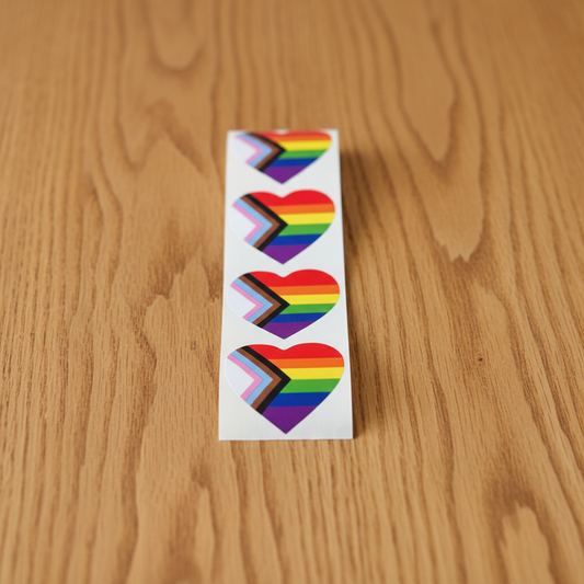 Klistremerke Progressive Pride 4 stk