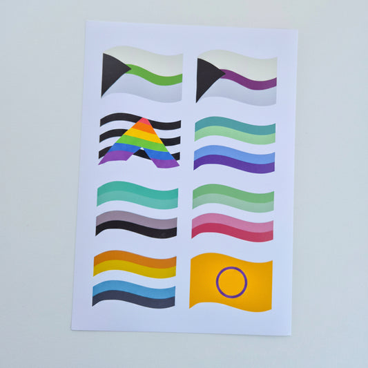 Klistremerke Pride Flagg