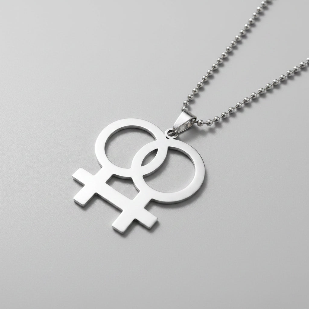 KvinneKvinne Pride halskjede
