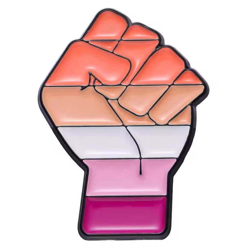 Lesbisk Pride Knyttetneve Pin