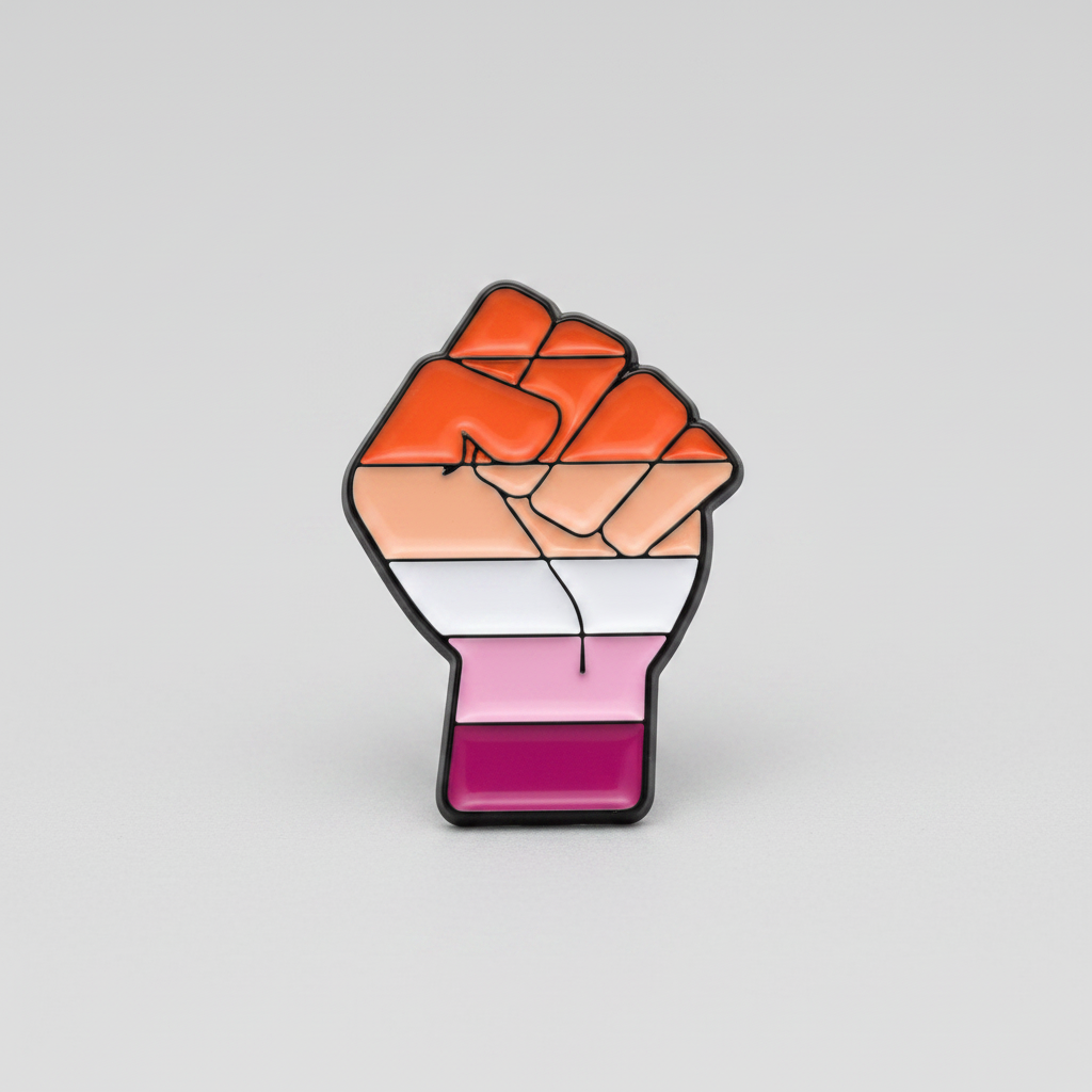 Lesbisk Pride Knyttetneve Pin