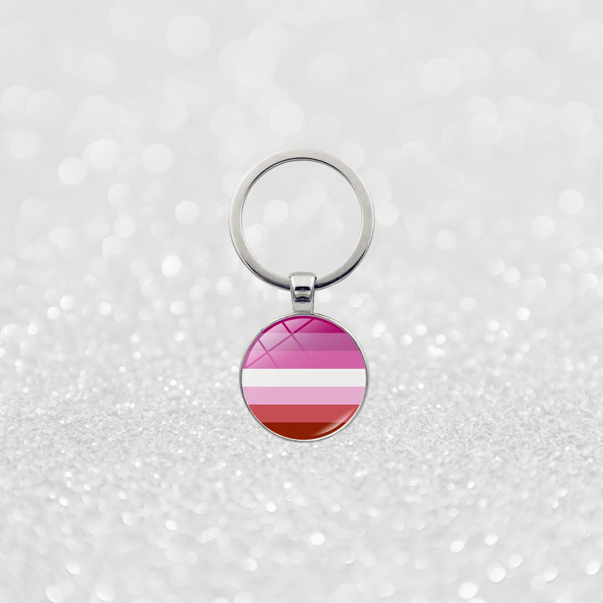 Lesbisk  Pride Nøkkelring I Metall