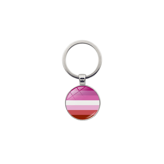 Lesbisk Pride Nøkkelring I Metall