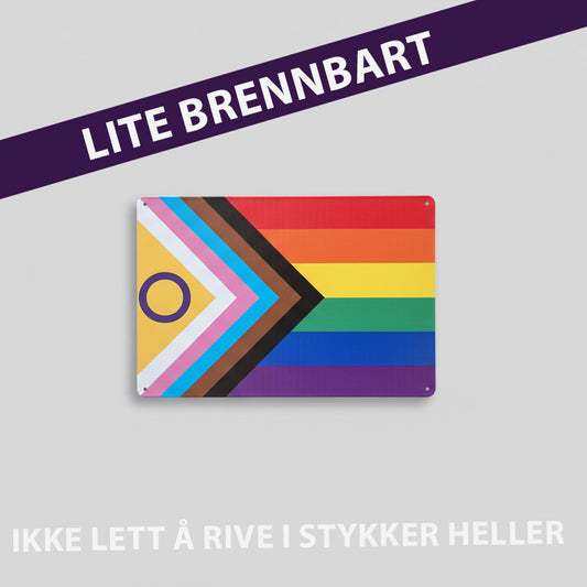 Pride Metallflagg – Intersex Progress Pride