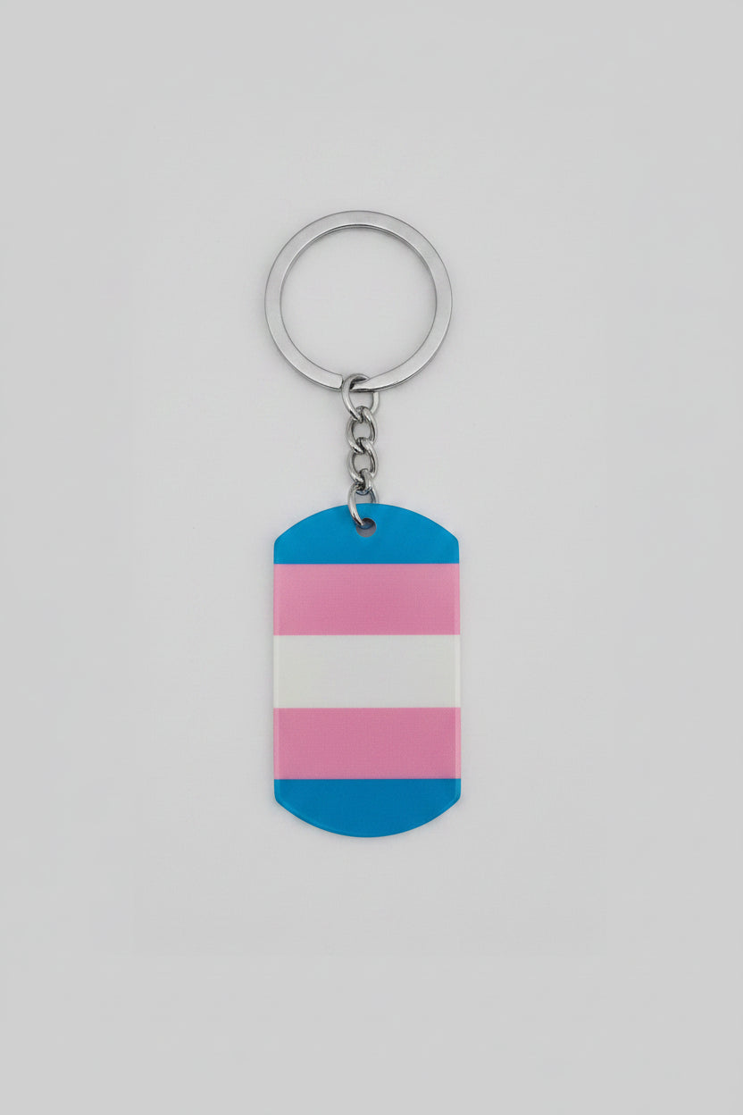 Nøkkelring Tag Transflagg