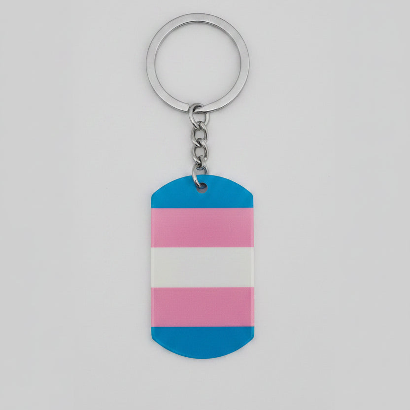 Nøkkelring Tag Transflagg