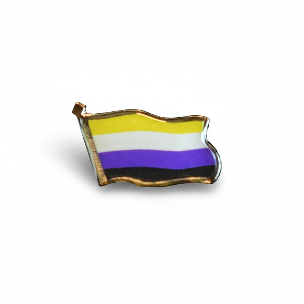 Non-Binary Pride flagg metallpin