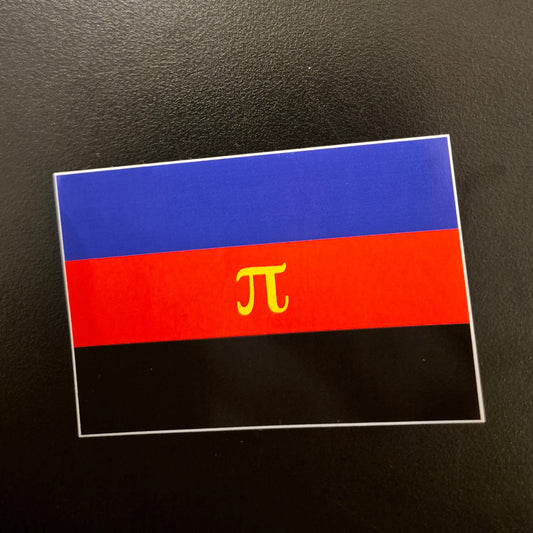 Klistremerke Polyamori Pride 7,5 cm