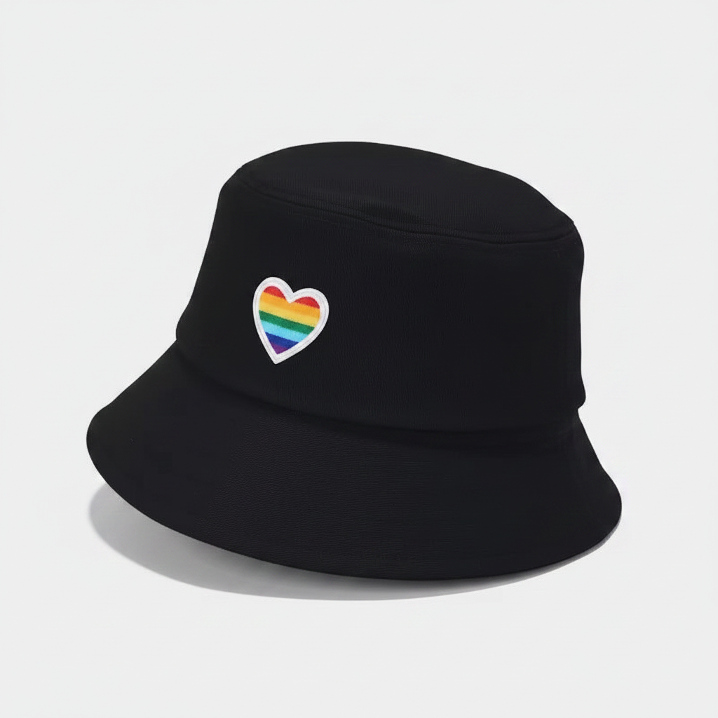 Pride bøttehatt Sort