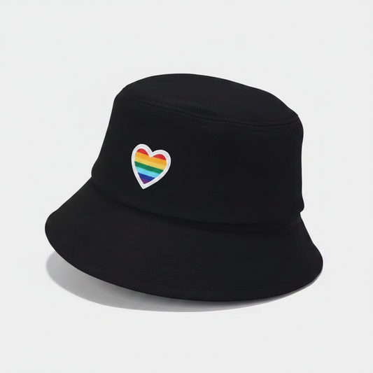 Pride bøttehatt Sort