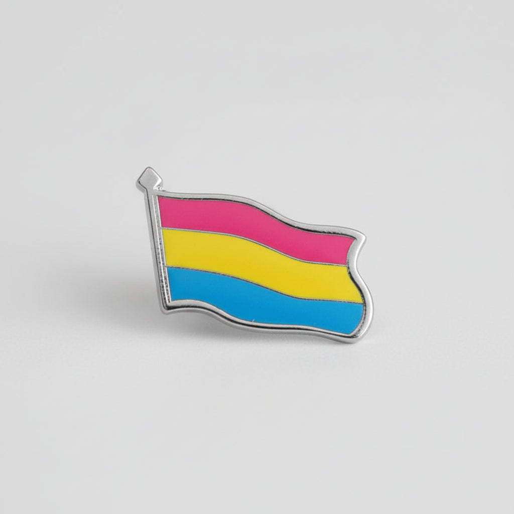 Pan Pride flagg metallpin