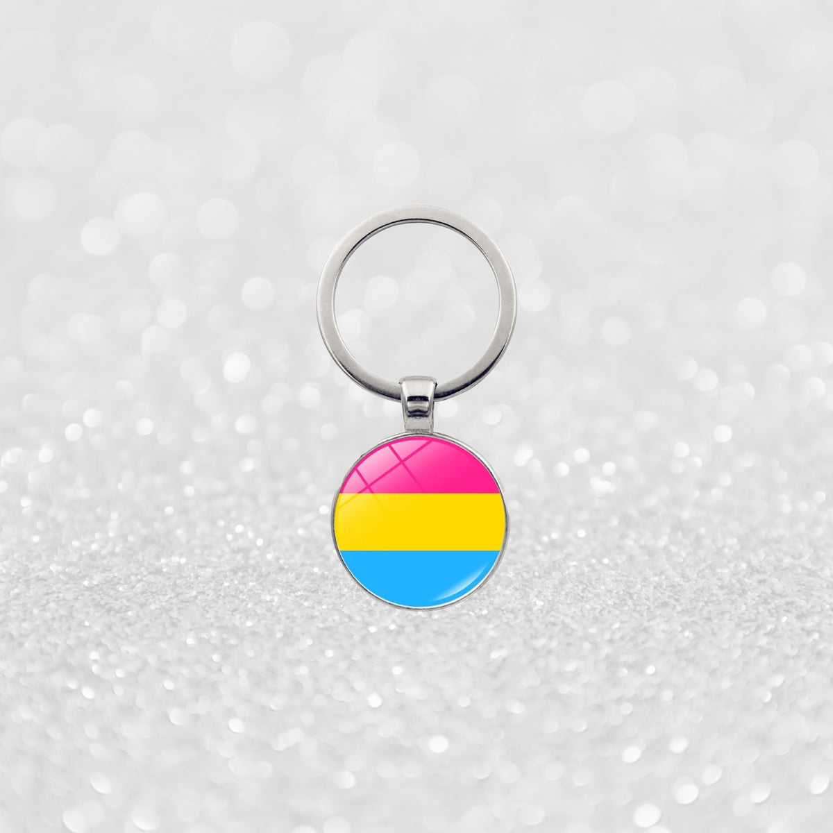 Pan Pride Nøkkelring I Metall Pridebutikken Regnbueshop