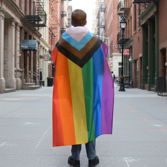 Partyflagg Progress Pride Flagg XL