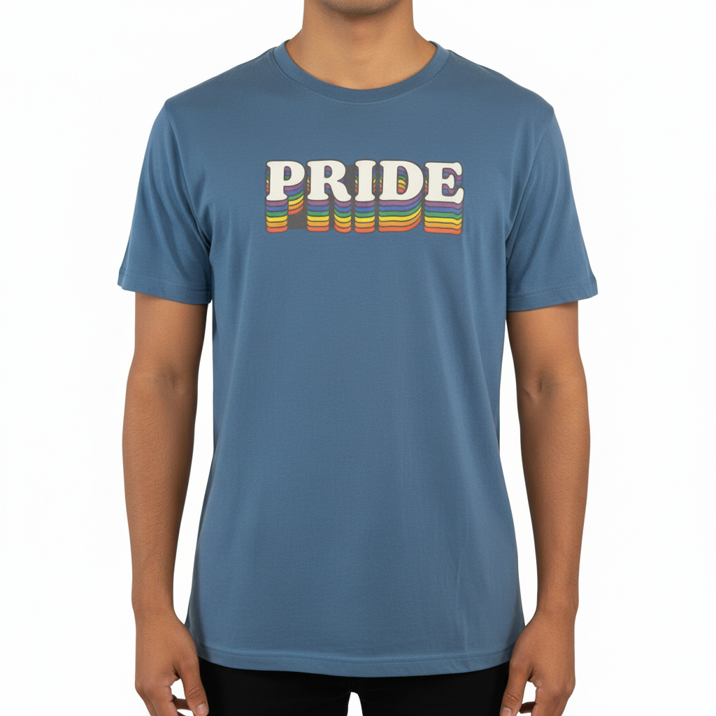 Pride t-shirt petrol unisex regnbueshop pridebutikken