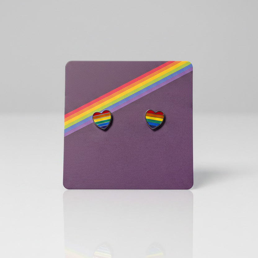 Pride Øredobb Hjerte 2 pk Liten