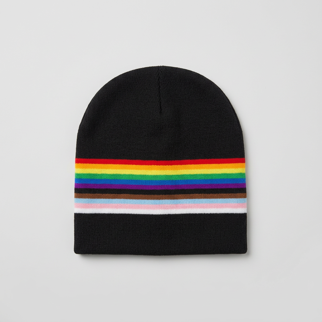 Progress Pride Retro Lue fra Regnbueshop Pridebutikken