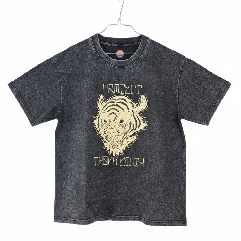Unisex Vintage Wash T-skjorte Protect