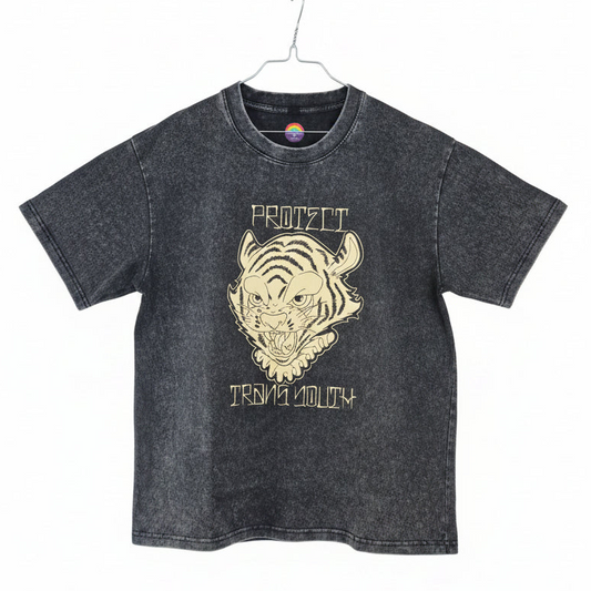 Unisex Vintage Wash T-skjorte Protect
