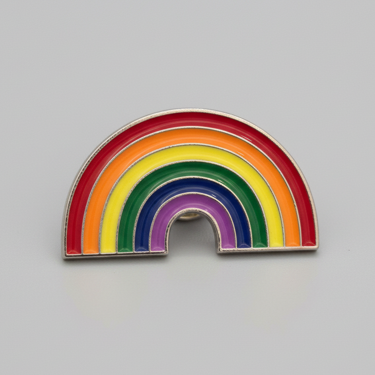 Regnbue Pride Pin