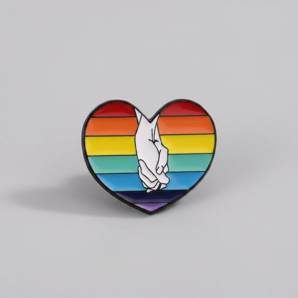 Regnbuehender Pride Pin