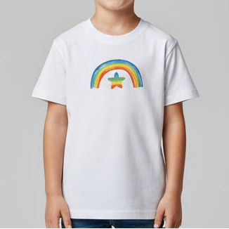T-Shirt JR Regnbue