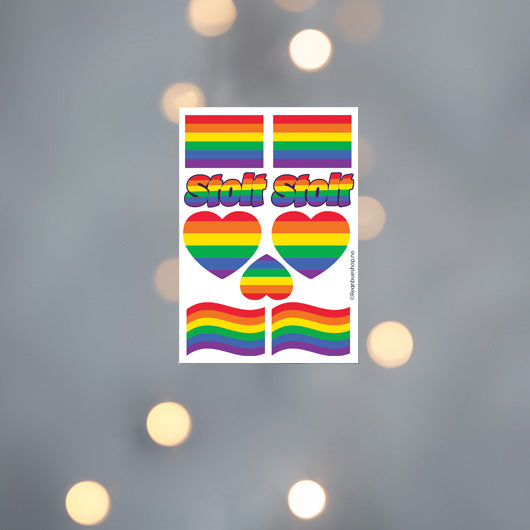 Pride Temporary Tattoo 9 Stk