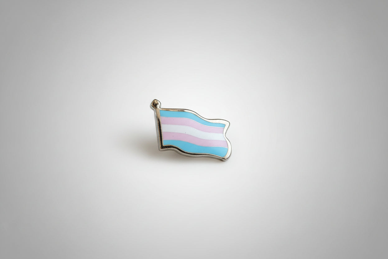 Trans Pride flagg metallpin