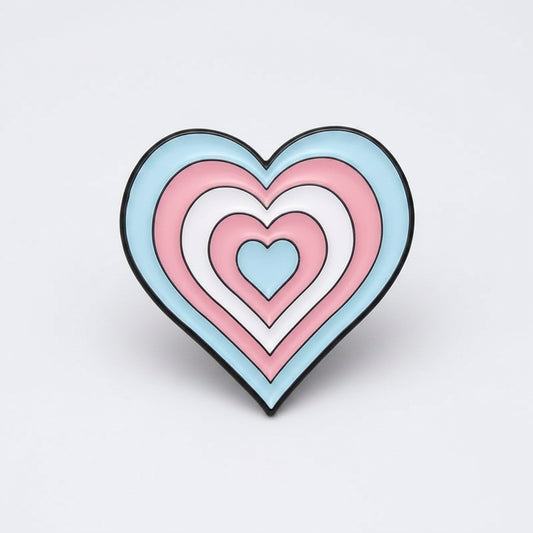 Trans Pride Hjerte Pin
