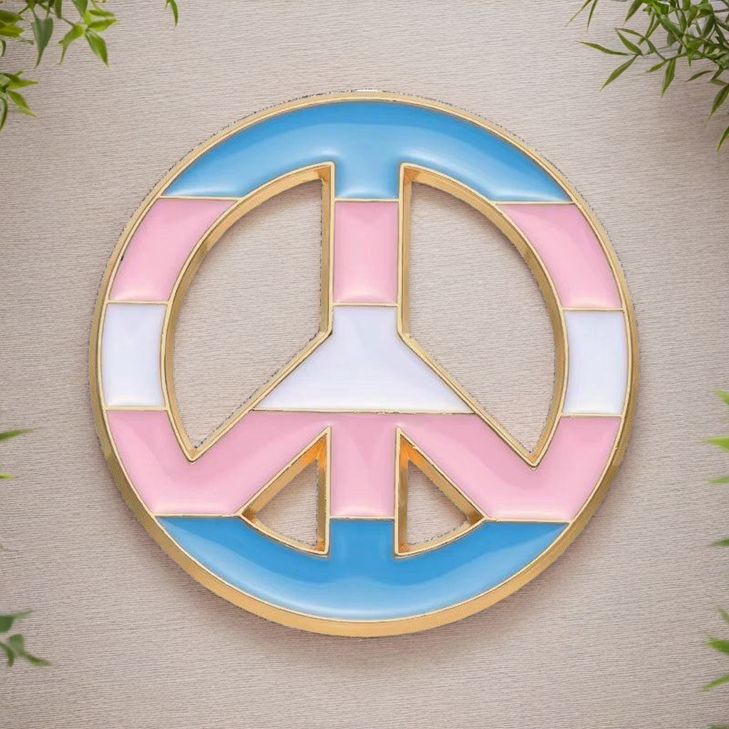 Trans Peace Pin