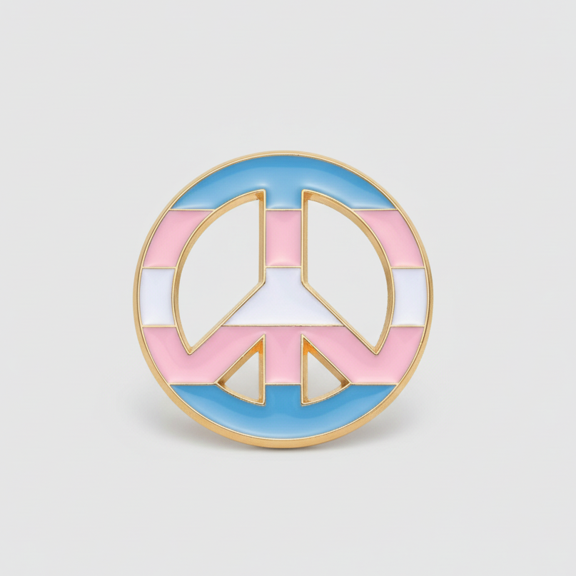 Trans Peace Pin